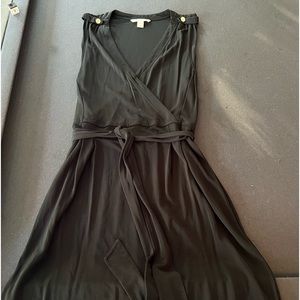Banana Republic black wrap dress size L